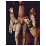 Portrait Of Emperor Charles V With Dog By Tizian letterhead