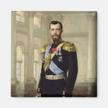 Portrait of Emperor Nicholas II, 1900 Magnets