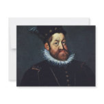 Portrait Of Emperor Rudolf Ii By Heintz D. Ä. Jos Personalized Invitation