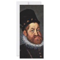 Portrait Of Emperor Rudolf Ii By Heintz D. Ä. Jose Rack Card Design