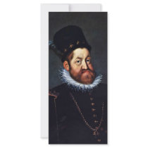 Portrait Of Emperor Rudolf Ii By Heintz D. Ä. Jose Rack Card Template