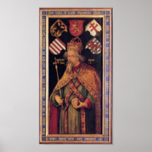 Portrait of Emperor Sigismund by Albrecht Durer Poster