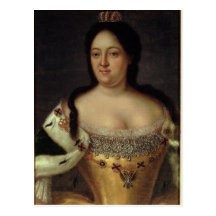 Portrait of Empress Anna Ioannovna Post Card