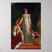 Portrait of Empress Marie Louise  of France Posters