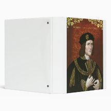 Portrait of English King Richard III 3 Ring Binder