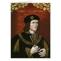 Portrait of English King Richard III Greeting Cards