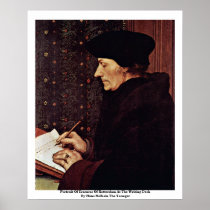 Portrait Of Erasmus Of Rotterdam Print