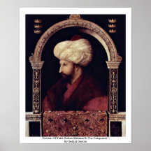 Portrait Of Fatih Sultan Mehmed Ii The Conqueror Print