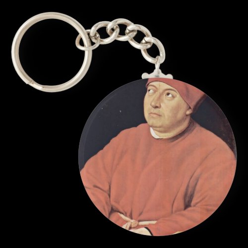 Portrait Of Fedra Inghirami By Raffael Keychain