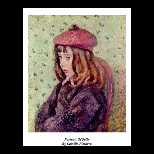 Portrait Of Felix By Camille Pissarro Print