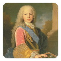 Portrait of Ferdinand de Bourbon Square Stickers