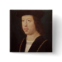 Portrait of Ferdinand II  King of Spain Buttons