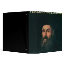 Portrait of Ferdinand Magellan 3 Ring Binders