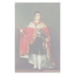 Portrait Of Ferdinand Vii In Königsornat Stationery Paper