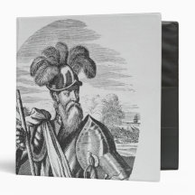 Portrait of Francisco Pizarro Vinyl Binder
