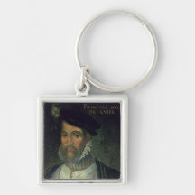 Portrait of Francois, 2nd Duke Guise (1519-63) Fre Key Chains