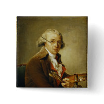 Portrait of Francois-Andre Vincent Pinback Buttons