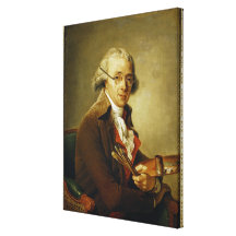 Portrait of Francois-Andre Vincent Canvas Print