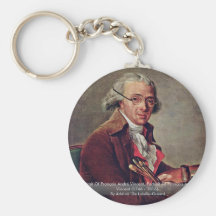 Portrait Of François André Vincent Key Chains