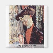 Portrait Of Frank Haviland Burty Refrigerator Magnet