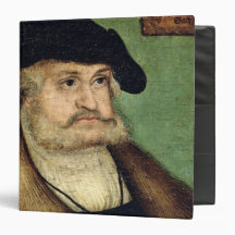 Portrait of Friedrich III  Elector of Saxony 3 Ring Binder