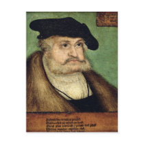 Portrait of Friedrich III  Elector of Saxony Postcard