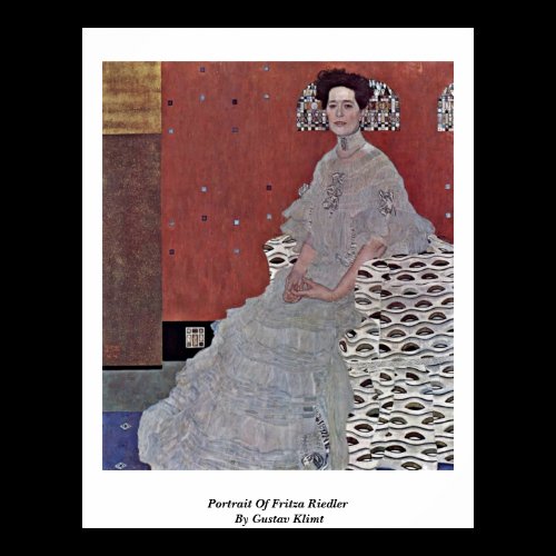 Portrait Of Fritza Riedler By Gustav Klimt Poster