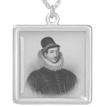Portrait of Fulke Greville  1st Baron Brooke Personalized Necklace