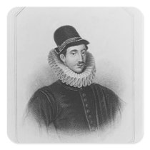 Portrait of Fulke Greville  1st Baron Brooke Square Stickers
