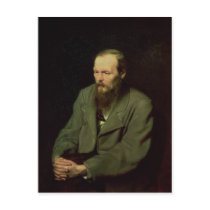 Portrait of Fyodor Dostoyevsky  1872 Post Card