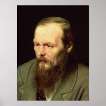 Portrait of Fyodor Dostoyevsky  1872 Posters
