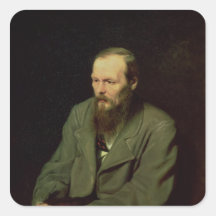 Portrait of Fyodor Dostoyevsky  1872 Stickers