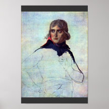 Portrait Of General Napoleon Bonaparte By David Ja Poster