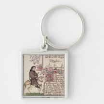 Portrait of Geoffrey Chaucer  facsimile from Keychains