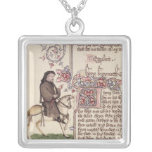 Portrait of Geoffrey Chaucer  facsimile from Pendants