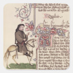 Portrait of Geoffrey Chaucer  facsimile from Square Stickers