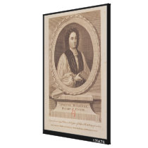 Portrait of George Berkeley  Bishop Canvas Prints