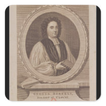 Portrait of George Berkeley  Bishop Stickers