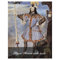 Portrait Of George Clifford Earl Of Cumberland Personalized Flyer
