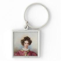 Portrait of George Sand  1830 Key Chains