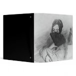 Portrait of George Sand  behind her fan binders