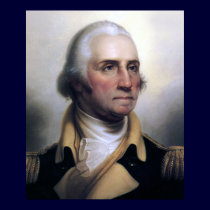 Portrait of George Washington posters