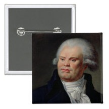 Portrait of Georges Danton Pinback Buttons