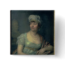 Portrait of Germaine de Stael , 1812 Pinback Button