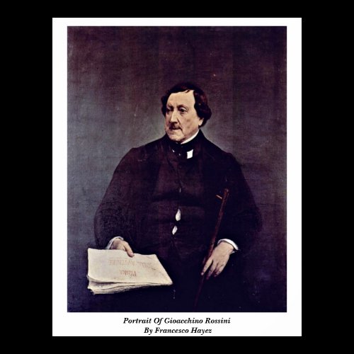 Portrait Of Gioacchino Rossini By Francesco Hayez Print
