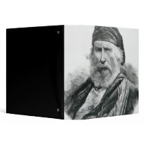 Portrait of Giuseppe Garibaldi Vinyl Binders