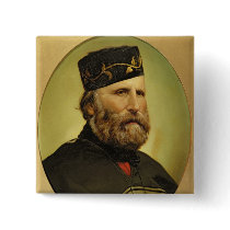 Portrait of Giuseppe Garibaldi Pins