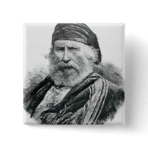 Portrait of Giuseppe Garibaldi Pinback Buttons