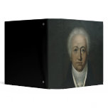 Portrait of Goethe, 1816 3 Ring Binder