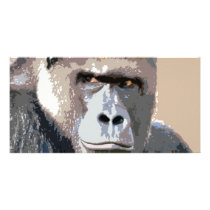 Portrait of Gorilla photo cards by made_in_atlantis Portrait of Gorilla photo cards